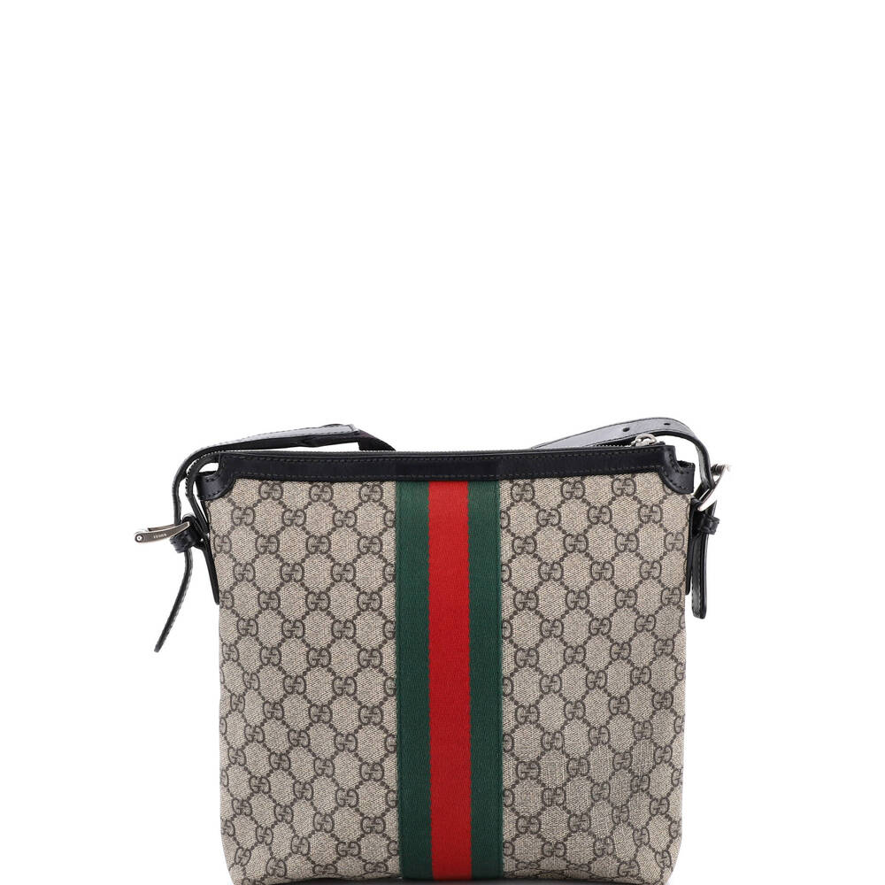 Gucci Web Messenger Bag Gg Coated #224593G13B - Picture 3 of 8